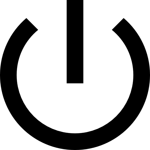 Power start button multimedia option interface icon