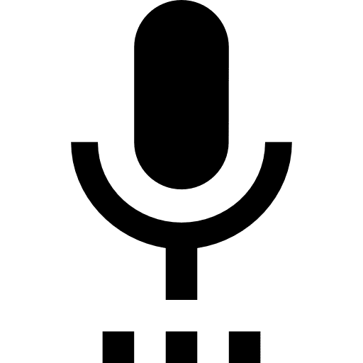 Microphone voice recording technology vintage icon