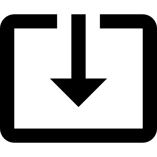 Download inbox arrows down arrow icon