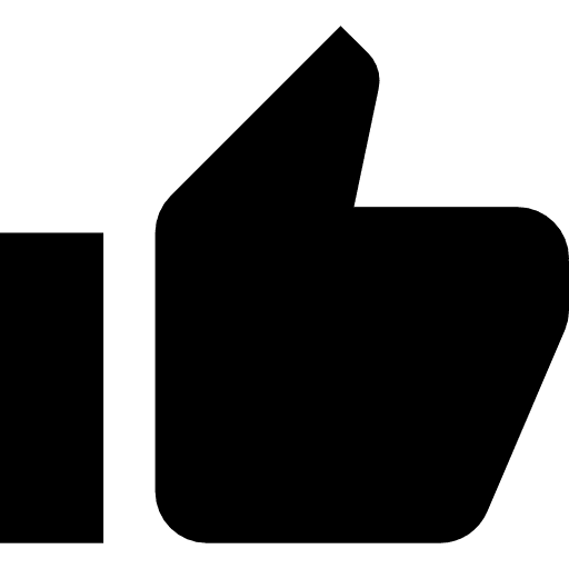 Like thumb up finger gestures icon