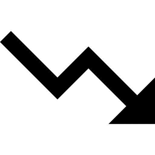 Loss business graph chart icon