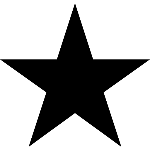 Star favourite interface shapes icon