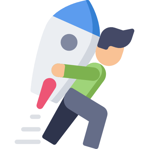 Effort resilience weight running icon