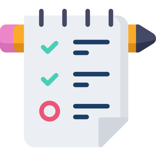 Task files and folders list pen icon Task files and folders list pen icon