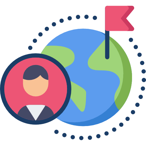 Global flags user global icon Global flags user global icon