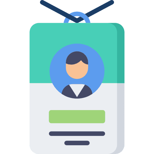 Id identification user pass icon Id identification user pass icon