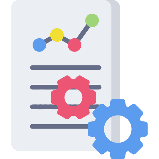 Settings gears planning strategy icon Settings gears planning strategy icon
