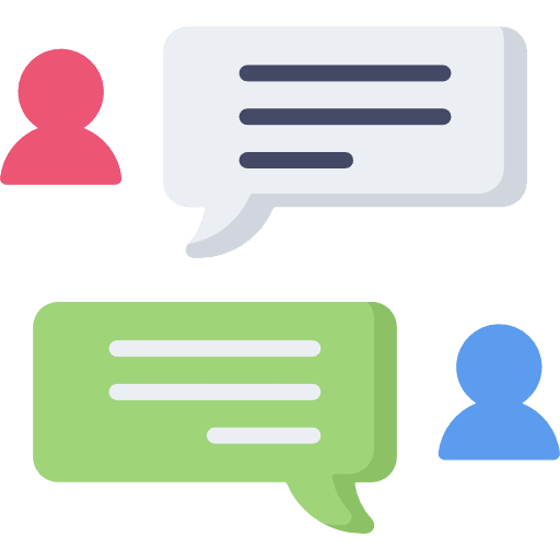 Chat communications people talk icon Chat communications people talk icon