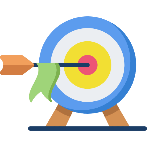 Target archery targeting darts icon Target archery targeting darts icon