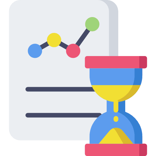 Time management waiting files files and folders icon Time management waiting files files and folders icon