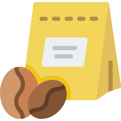 Beans coffee bag beans icon