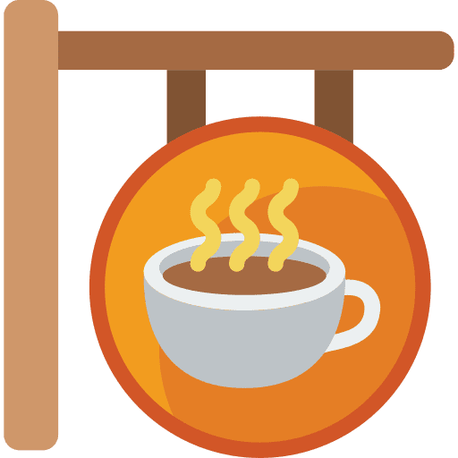 Sign sign coffee food and restaurant icon