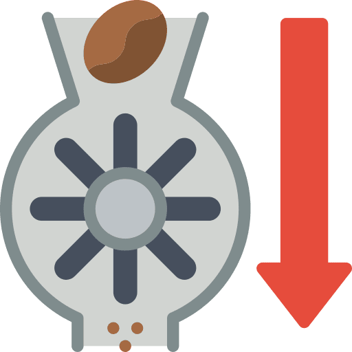 Grinder ground coffee mill icon