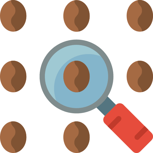 Beans food and restaurant inspection coffee icon