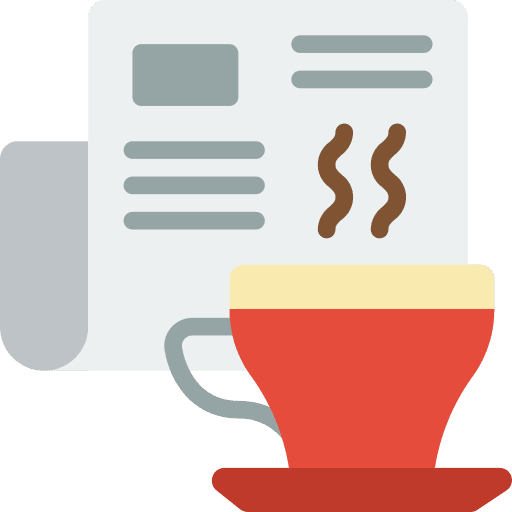 Paper paper news drink icon