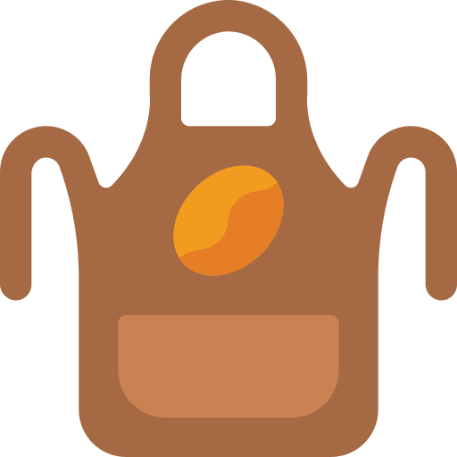 Apron clothing coffee kitchen icon