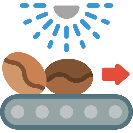 Beans conveyor food and restaurant beans icon