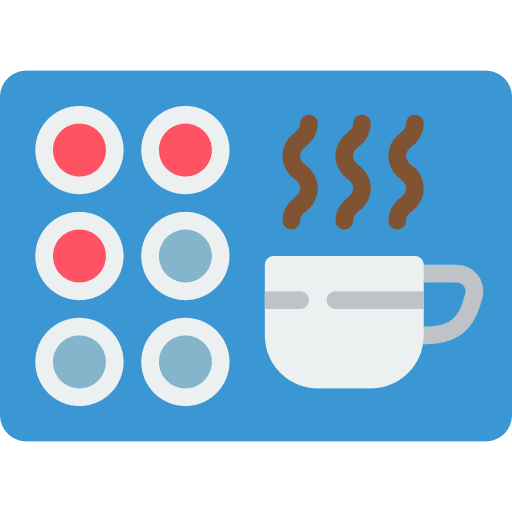 Card stamps cafe loyalty icon