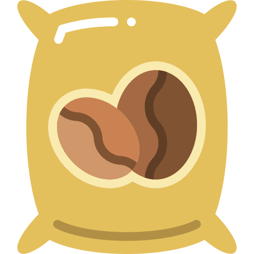 Sack beans sack roast icon
