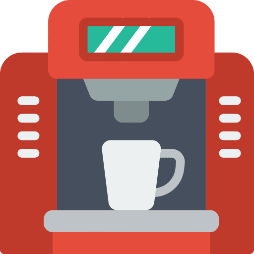 Machine food and restaurant drink takeaway icon