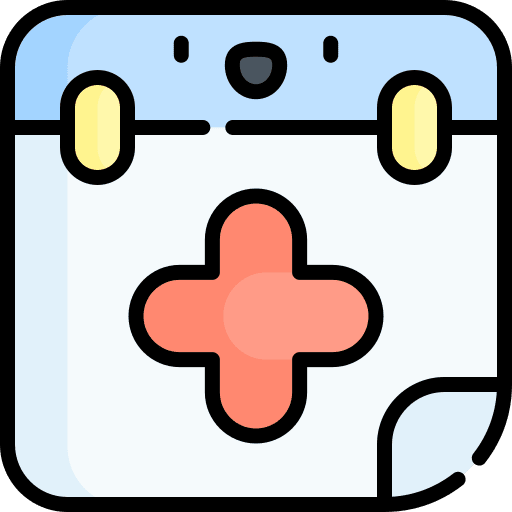 Medical appointment agenda appointment diagnosis icon