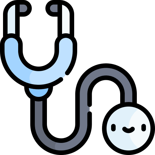Stethoscope clinic doctor medical icon