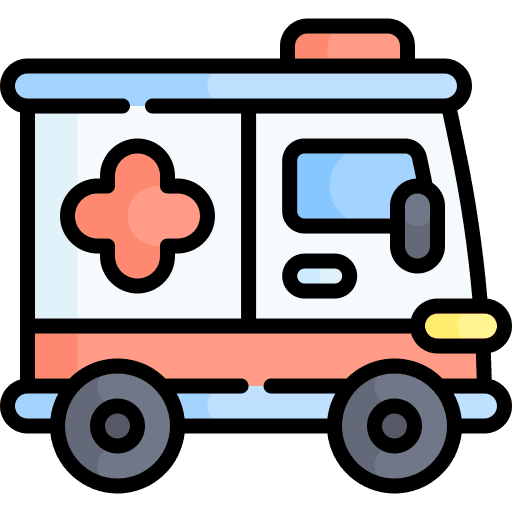 Ambulance medical automobile healthcare and medical icon Ambulance medical automobile healthcare and medical icon
