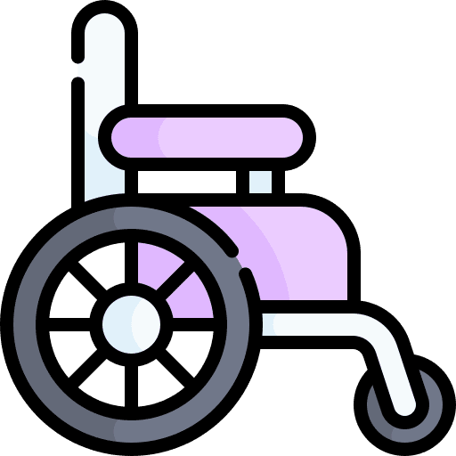 Wheelchair injury wheelchair inclusive icon Wheelchair injury wheelchair inclusive icon