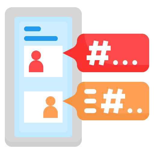 Hashtag communications advertising engagement icon Hashtag communications advertising engagement icon