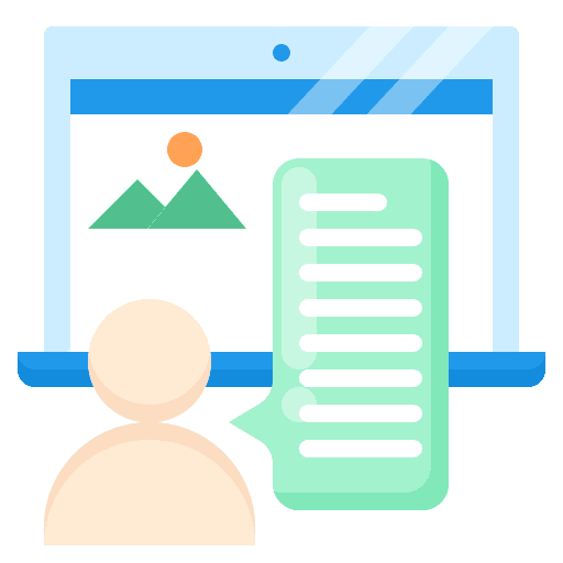 Storytelling digital marketing social media storytelling icon