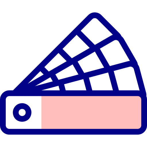 Color palette art and design samples design icon Color palette art and design samples design icon