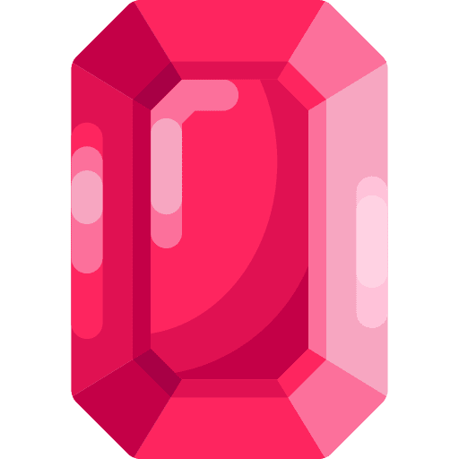 Ruby diamond fashion jewel icon