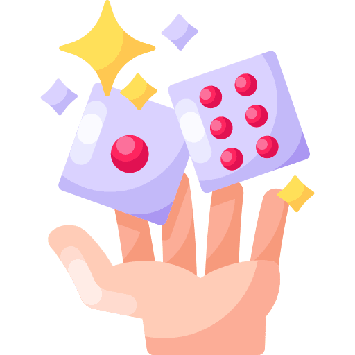 Dice entertainment magician dice icon Dice entertainment magician dice icon
