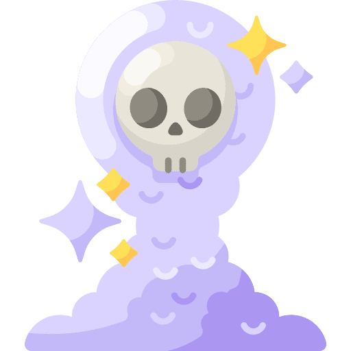 Fog horror skull magic icon Fog horror skull magic icon