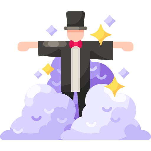 Magician user illusionist performer icon Magician user illusionist performer icon
