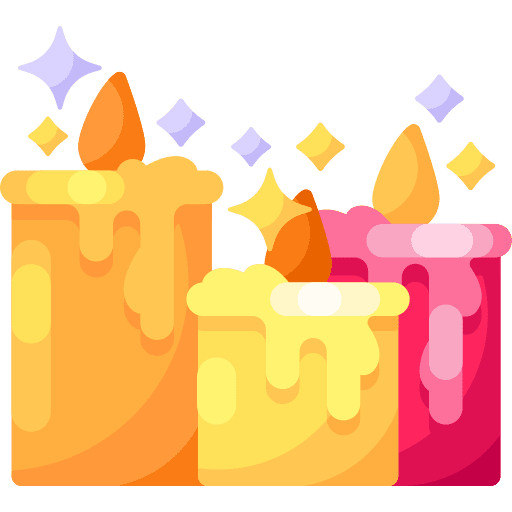 Candle illumination light burn icon Candle illumination light burn icon