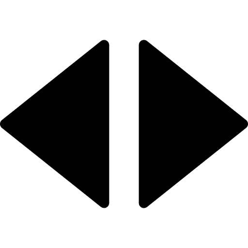 Arrows right and left filled triangles arrows two right and left icon