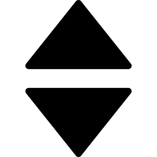 Arrows up and down filled triangles triangular up and down triangles icon