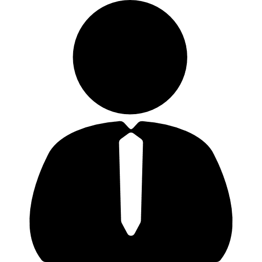 Man with tie person business man icon