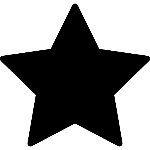 Star filled fivepointed shape shape favourite favorite icon
