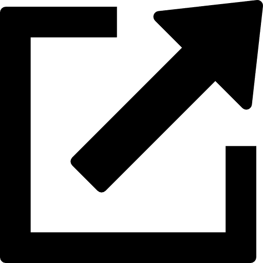 Logout web button outline square arrow icon