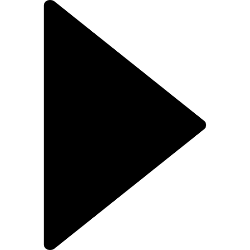 Play filled triangle button of right arrow filled button interface icon