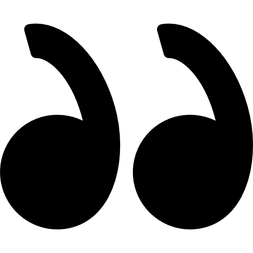 Right quotation sign right quotation interface icon