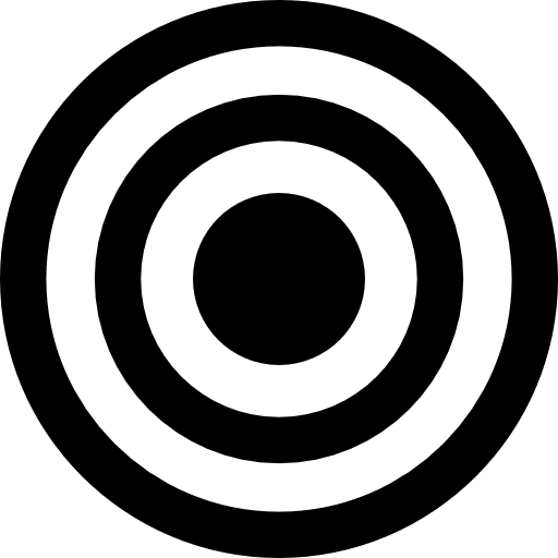 Target of concentric circles business commerce target icon