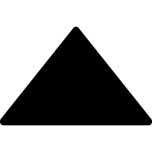 Up triangle filled arrows ascendant icon