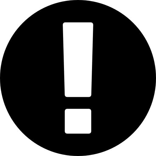 Warning exclamation sign in a circle circle limitation exclamation icon