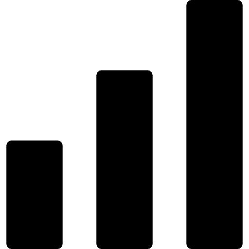 Bars graphic graphic audio ascending icon