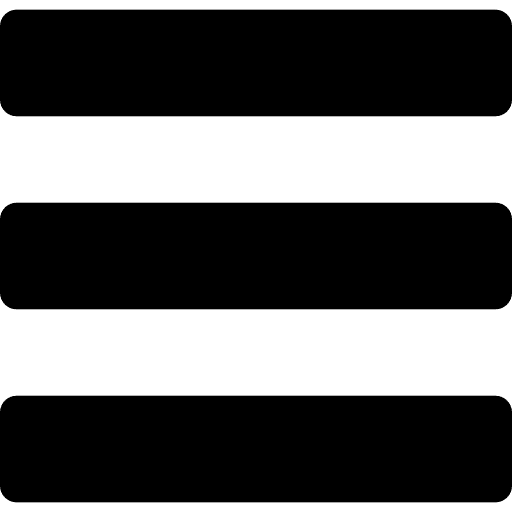 Menu horizontal button three icon