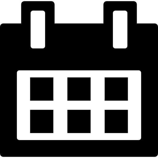 Weekly calendar time tool business icon