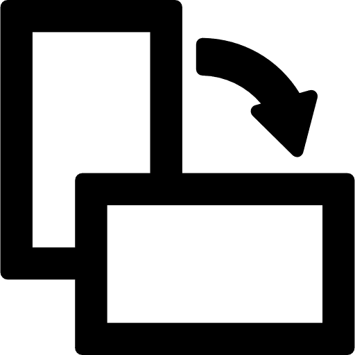 Automatic rotation vertical position button icon